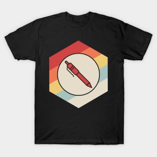 Retro Pen | Calligraphy Novelist Writer Gift T-Shirt